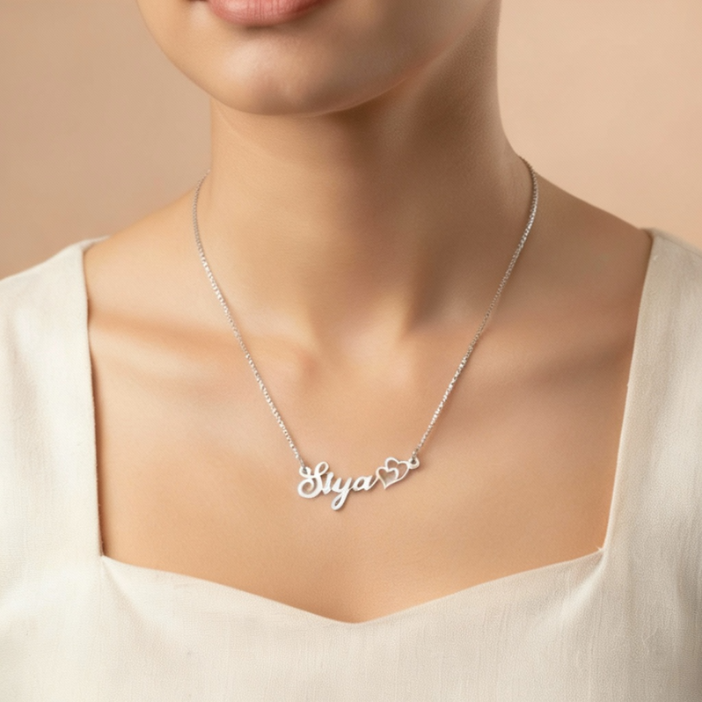 Personalised Dual Heart Necklace