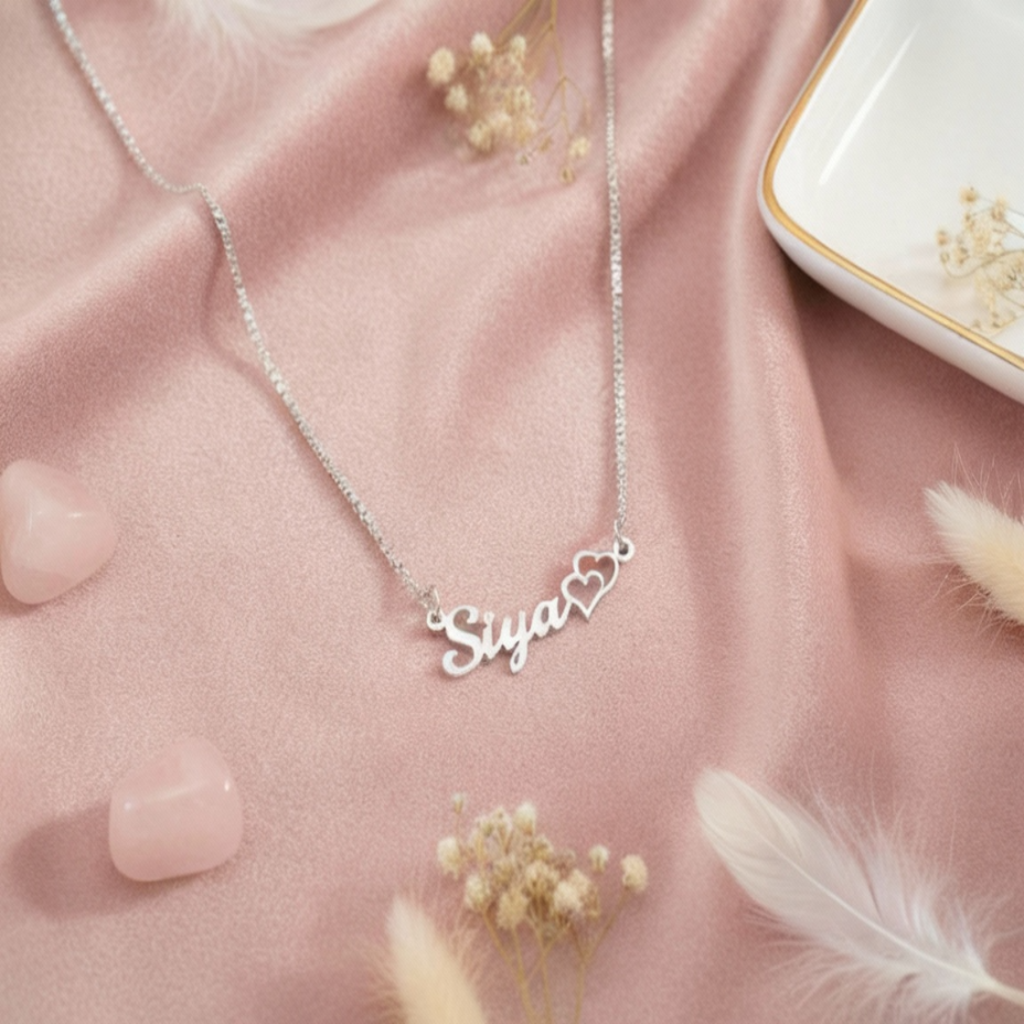 Personalised Dual Heart Necklace